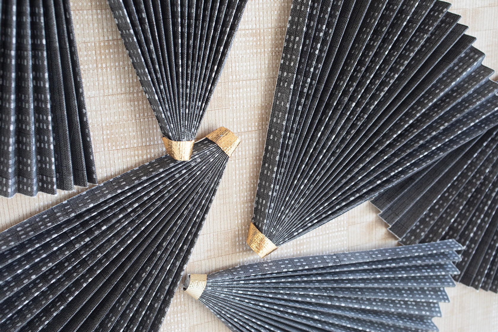 Black fan abstract