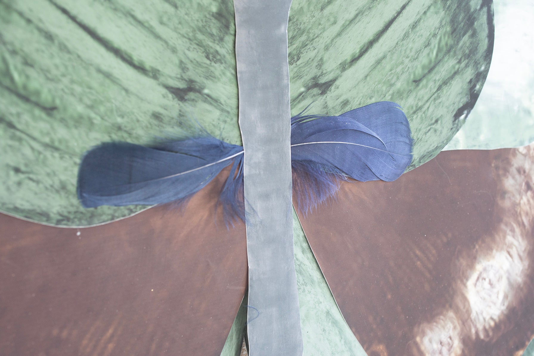 1 Dimensional Butterfly: Brown and Green