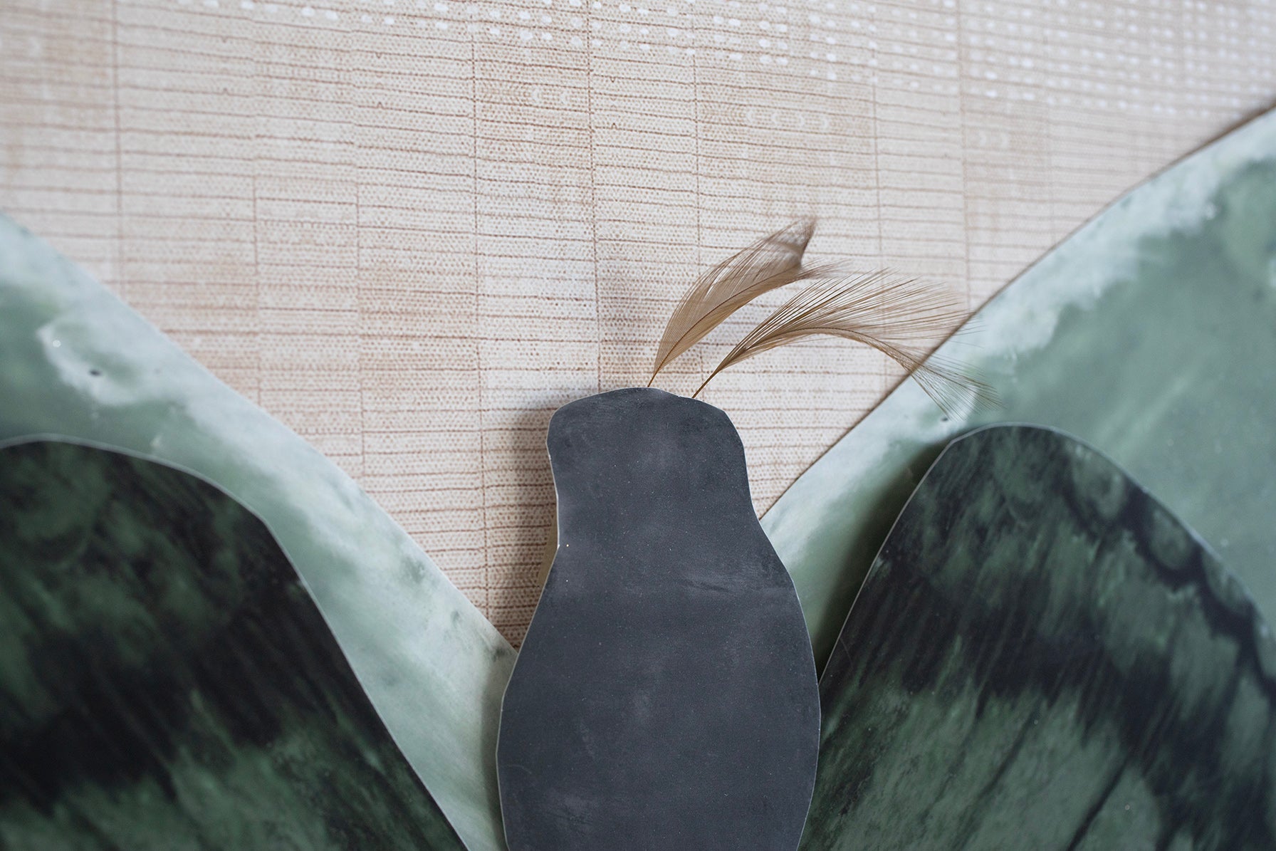1 Dimensional Butterfly: Brown and Green