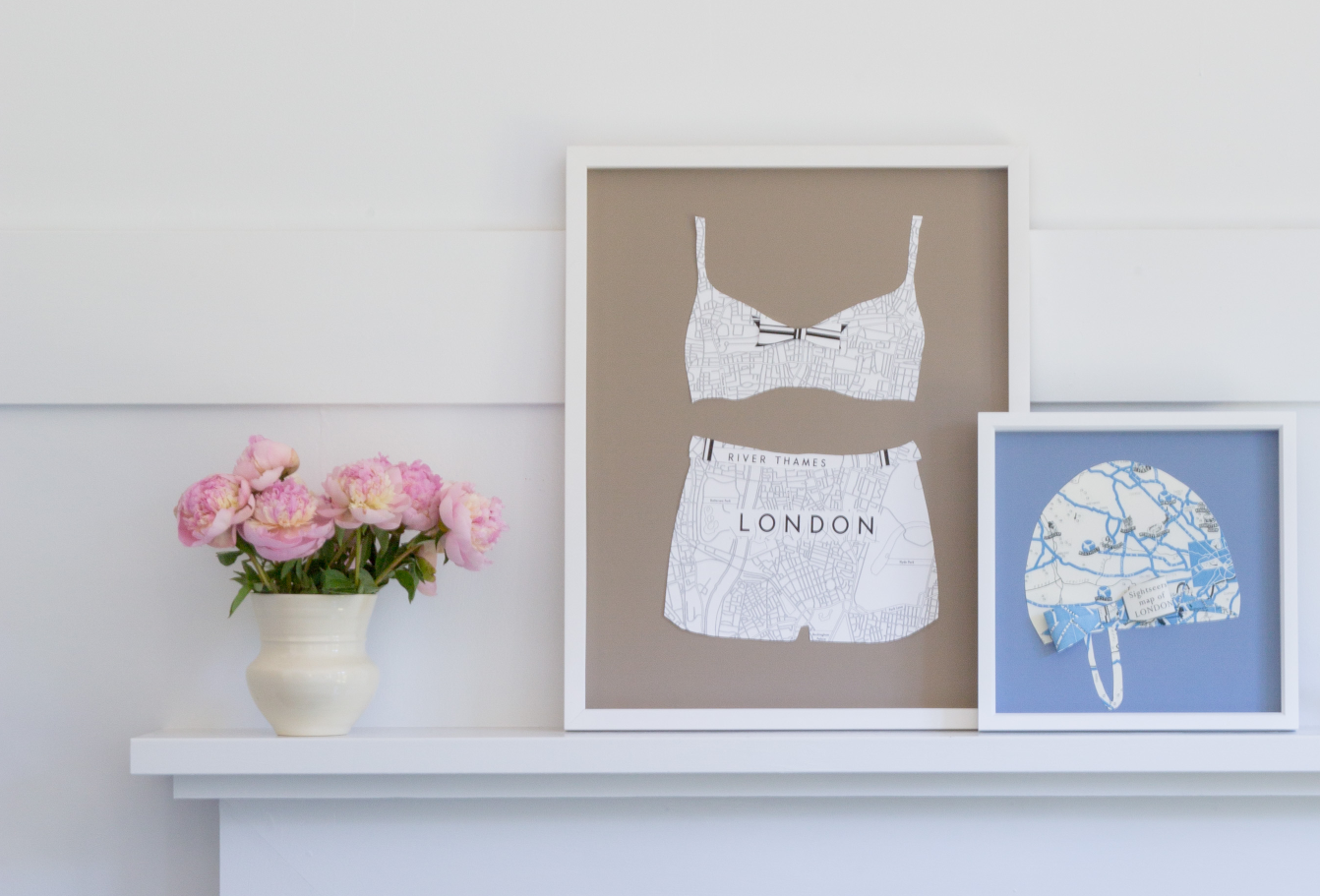 Folded Paper Map Bikini: London