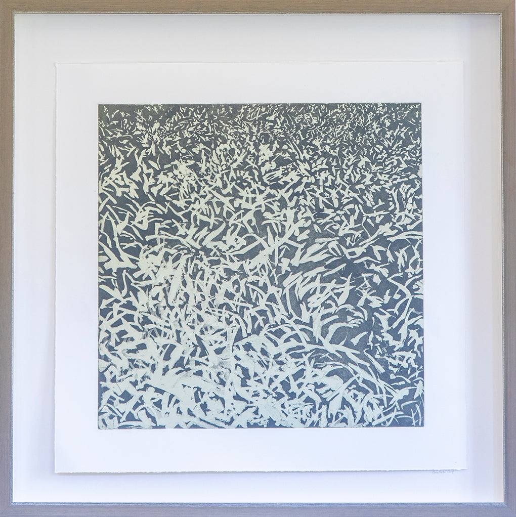 Pale Blue Grass Intaglio