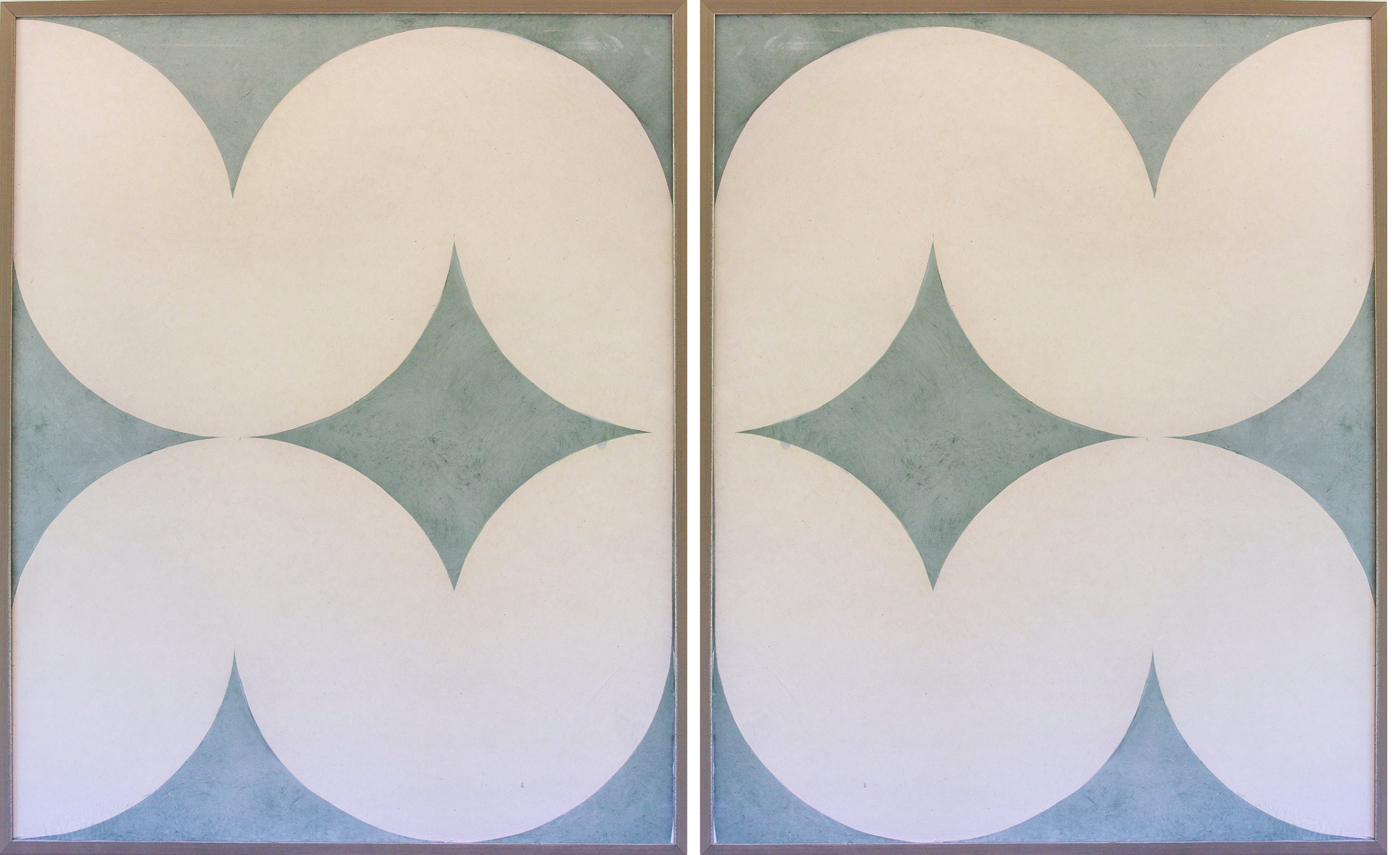 2 blue Abstract Panels (large) Designer Discount (15%)