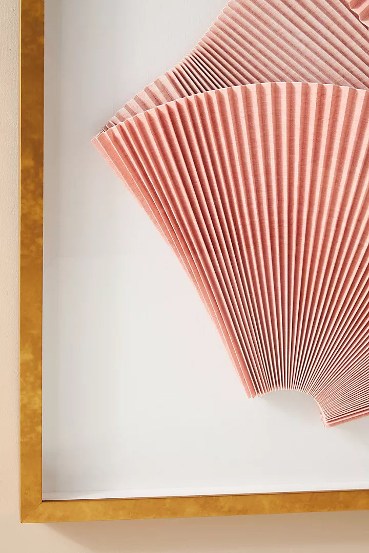 Pink Pleated Abstract