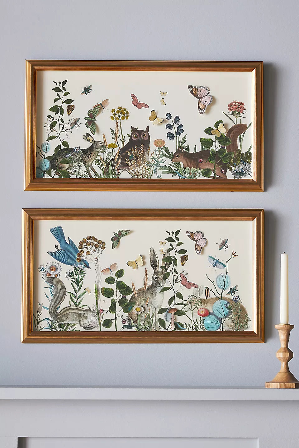 Hidden in the Garden Diptych Wall Art