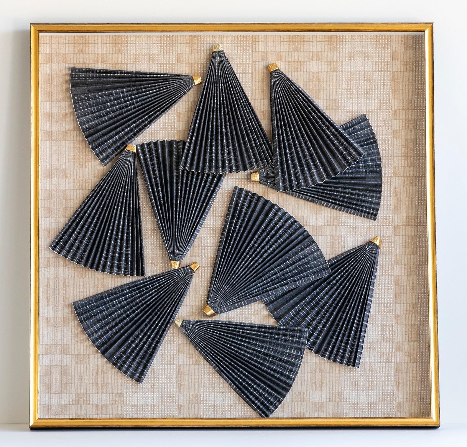 Black fan abstract