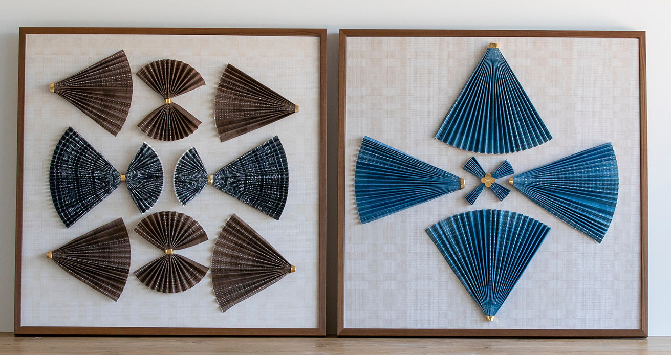 Art Deco Blue Fan
