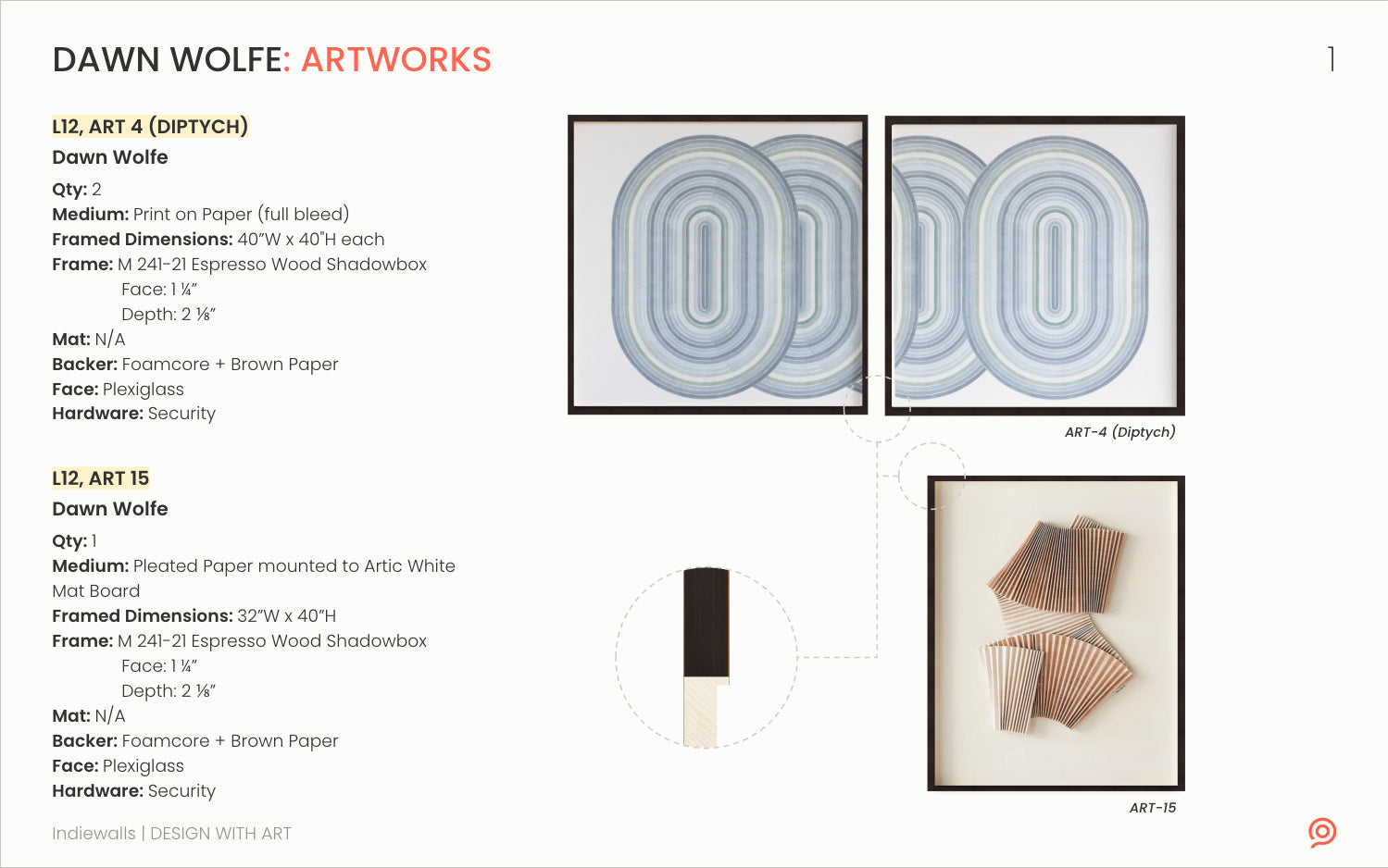 INDIEWALLS ORDER