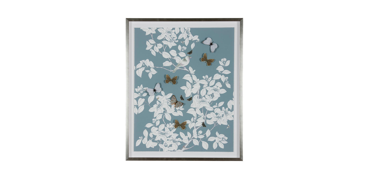 Special Blue Chinoiserie Collage: Grey/blue