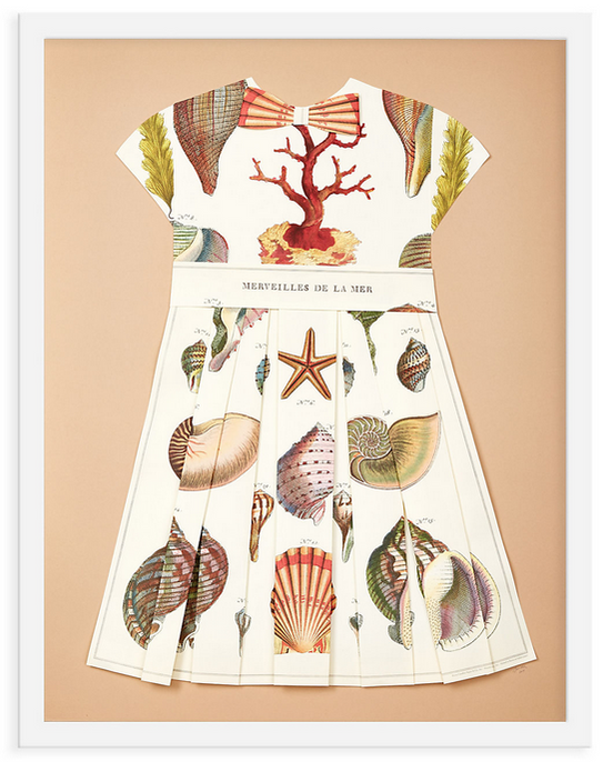 Folded  Paper Dress: Shells