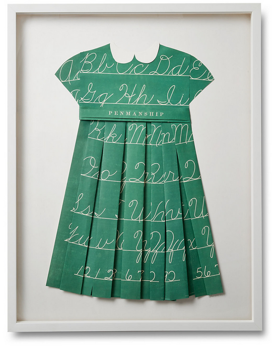 Folded  Paper Dress: Pennmanship