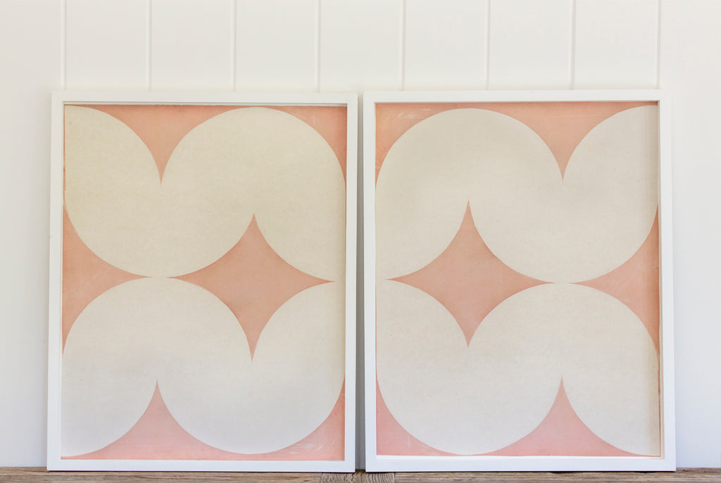 Blush Abstract Panels
