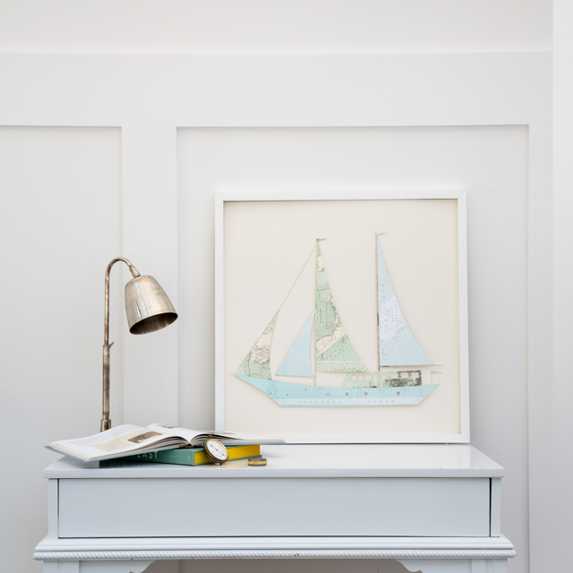 Folded Paper Boat: Nantucket Maps