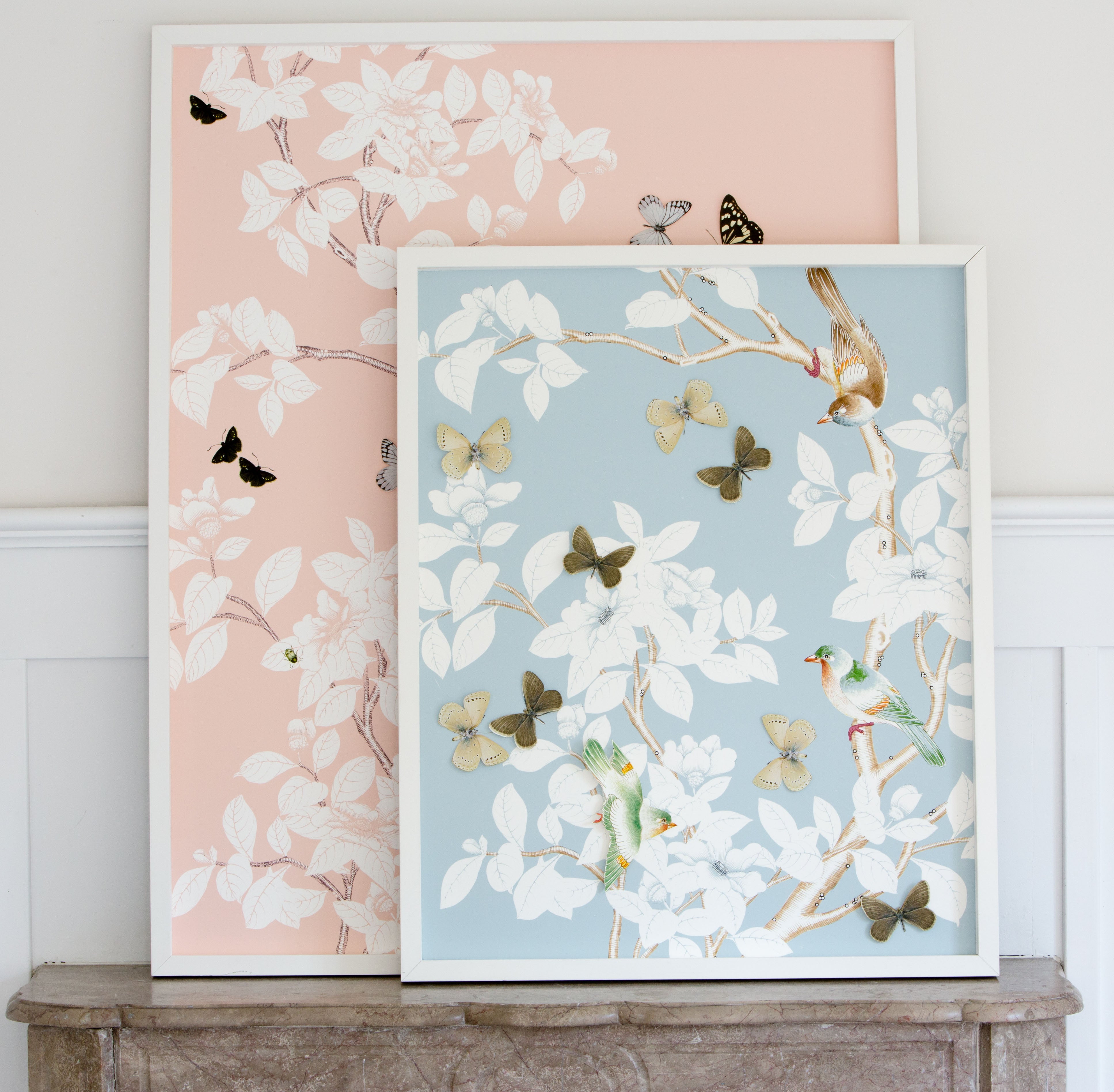 Chinoiserie Collage: Robin Egg Blue